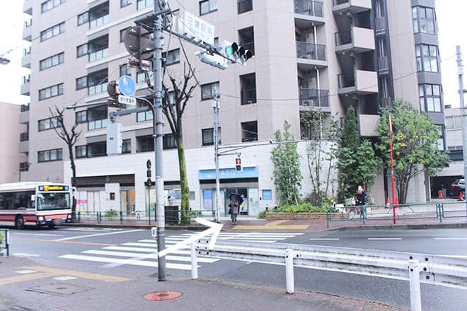 三鷹駅南の信号を渡る道順