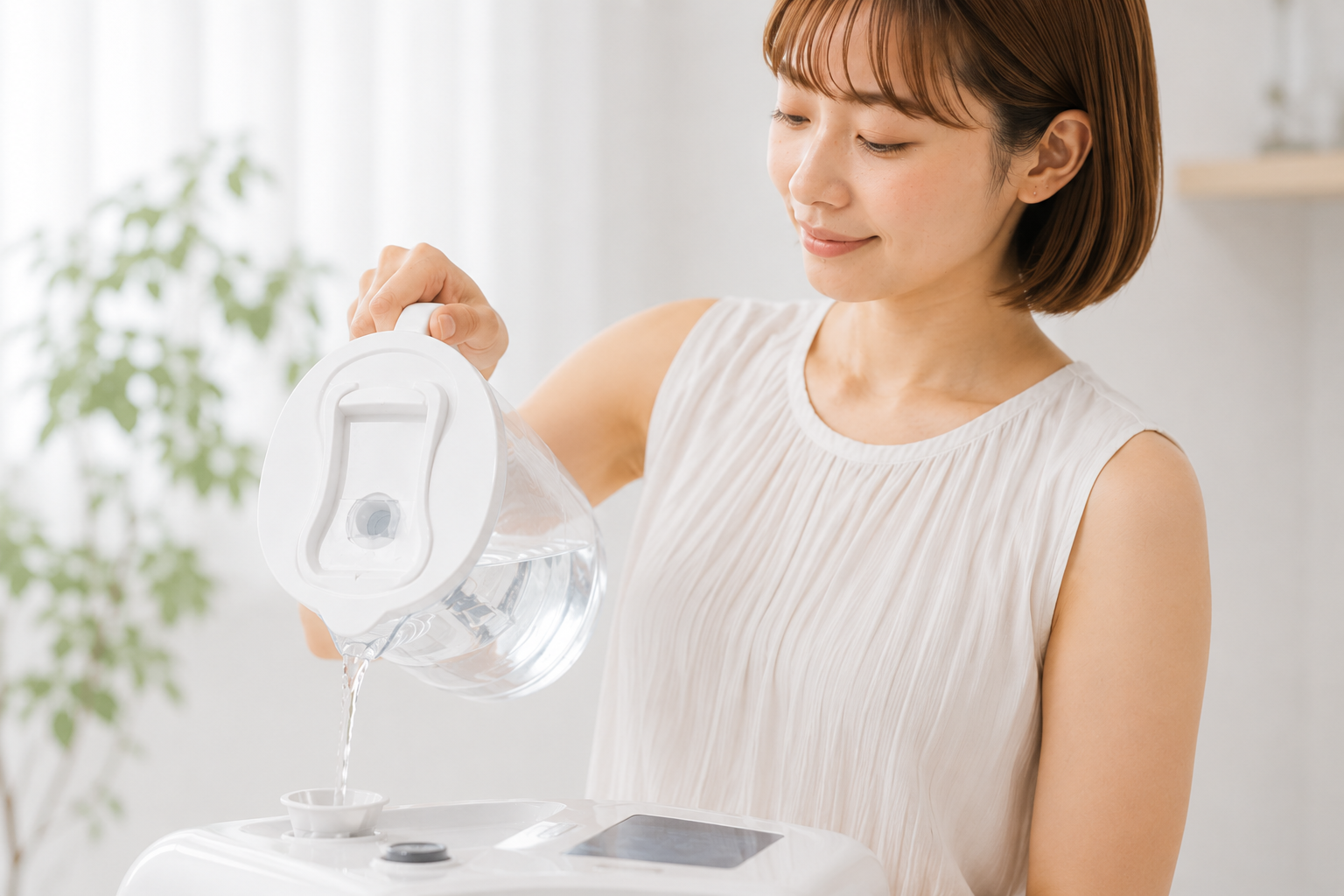 Suifeelに水を充填している様子