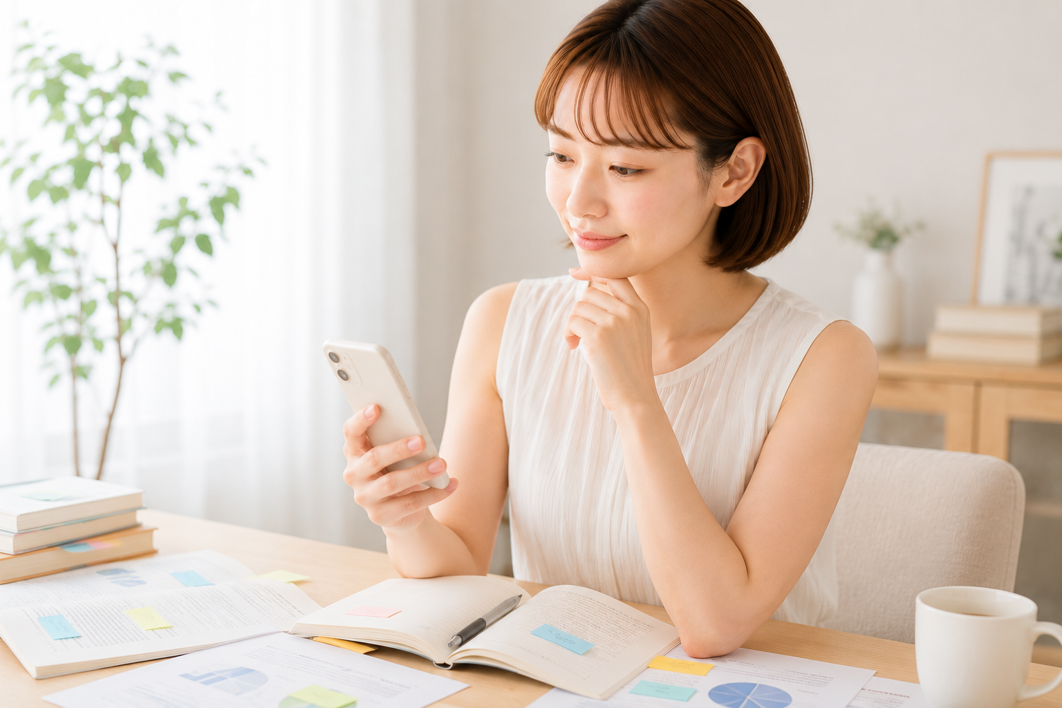 情報を整理して判断するイメージ